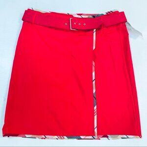 stretch skirt red size 16 new